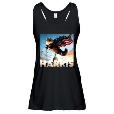 Funny Childless Cat Ladies For Harris 2024 Ladies Essential Flowy Tank