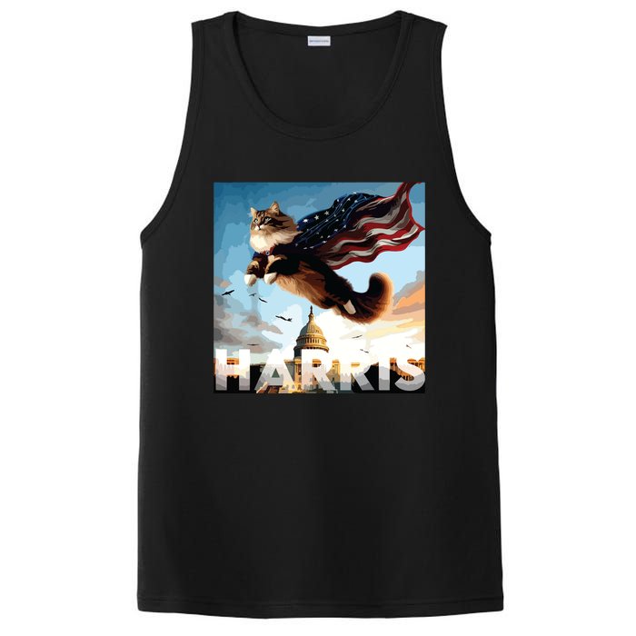 Funny Childless Cat Ladies For Harris 2024 PosiCharge Competitor Tank