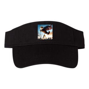 Funny Childless Cat Ladies For Harris 2024 Valucap Bio-Washed Visor