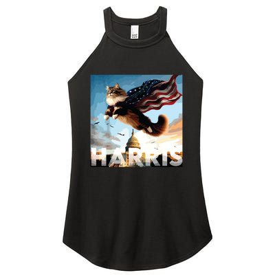 Funny Childless Cat Ladies For Harris 2024 Women's Perfect Tri Rocker Tank