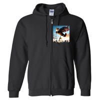 Funny Childless Cat Ladies For Harris 2024 Full Zip Hoodie