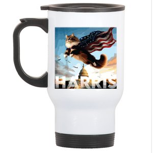 Funny Childless Cat Ladies For Harris 2024 Stainless Steel Travel Mug