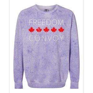 Freedom Convoy Canadian Trucker Colorblast Crewneck Sweatshirt