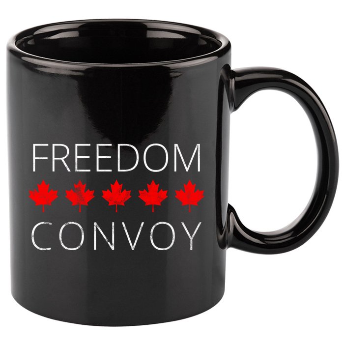 Freedom Convoy Canadian Trucker 11oz C Handle Ceramic Mug