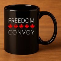 Freedom Convoy Canadian Trucker 11oz C Handle Ceramic Mug