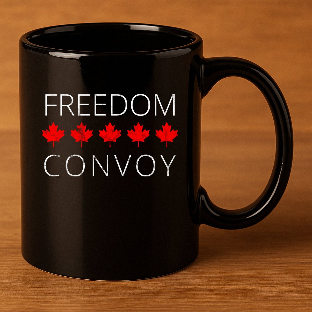 Freedom Convoy Canadian Trucker 11oz C Handle Ceramic Mug