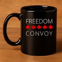 Freedom Convoy Canadian Trucker 11oz C Handle Ceramic Mug