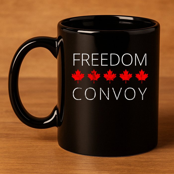 Freedom Convoy Canadian Trucker 11oz C Handle Ceramic Mug