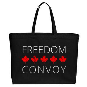 Freedom Convoy Canadian Trucker Cotton Canvas Jumbo Tote