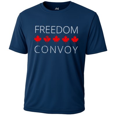 Freedom Convoy Canadian Trucker Cooling Performance Crew T-Shirt