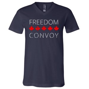 Freedom Convoy Canadian Trucker V-Neck T-Shirt