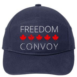 Freedom Convoy Canadian Trucker 7-Panel Snapback Hat