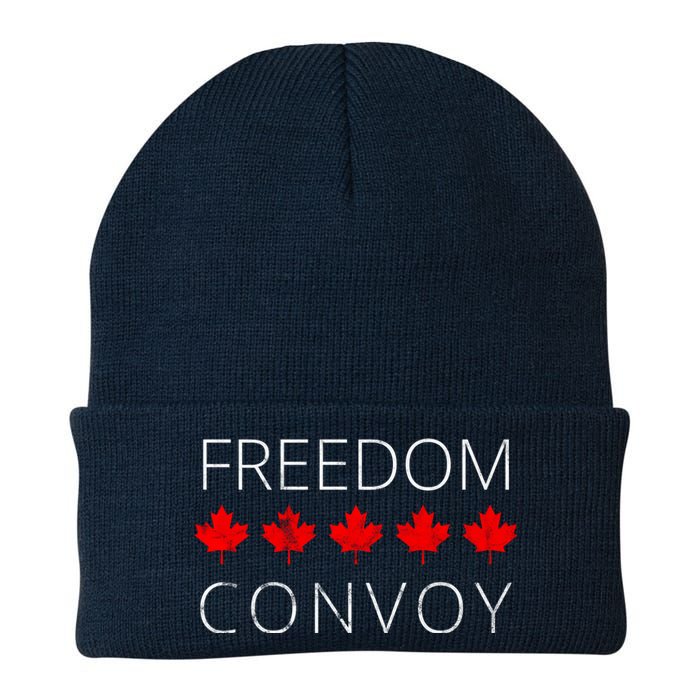 Freedom Convoy Canadian Trucker Knit Cap Winter Beanie