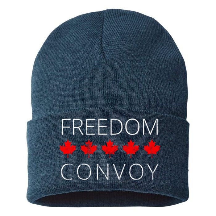 Freedom Convoy Canadian Trucker Sustainable Knit Beanie