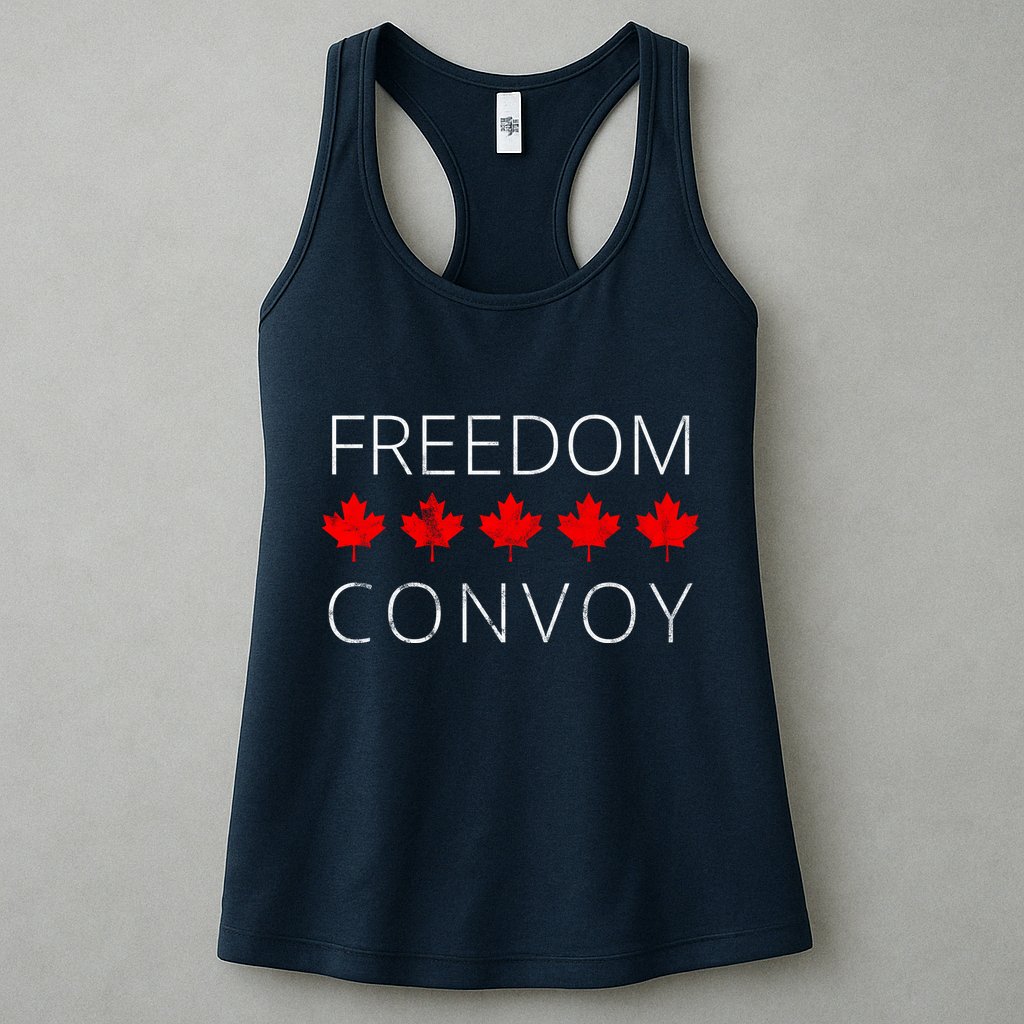 Freedom Convoy Canadian Trucker Womens Tank Top