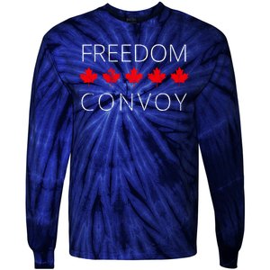 Freedom Convoy Canadian Trucker Tie-Dye Long Sleeve Shirt