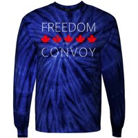 Freedom Convoy Canadian Trucker Tie-Dye Long Sleeve Shirt