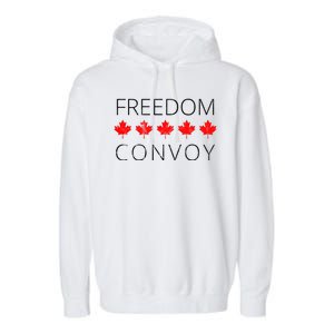 Freedom Convoy Canadian Trucker Garment-Dyed Fleece Hoodie