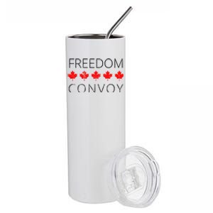 Freedom Convoy Canadian Trucker Stainless Steel Tumbler