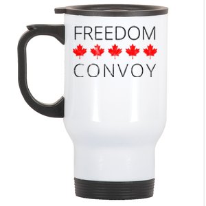 Freedom Convoy Canadian Trucker Stainless Steel Travel Mug