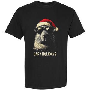 Funny Christmas Capy Holidays Ns Xmas Capybara Garment-Dyed Heavyweight T-Shirt