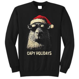 Funny Christmas Capy Holidays Ns Xmas Capybara Sweatshirt