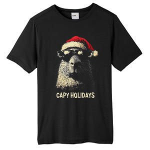 Funny Christmas Capy Holidays Ns Xmas Capybara Tall Fusion ChromaSoft Performance T-Shirt