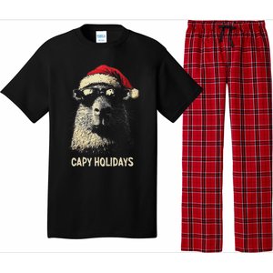 Funny Christmas Capy Holidays Ns Xmas Capybara Pajama Set