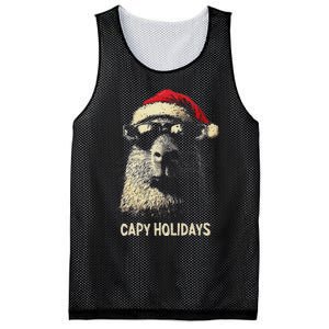 Funny Christmas Capy Holidays Ns Xmas Capybara Mesh Reversible Basketball Jersey Tank