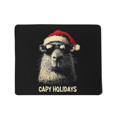 Funny Christmas Capy Holidays Ns Xmas Capybara Mousepad