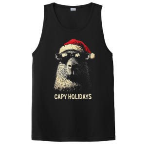 Funny Christmas Capy Holidays Ns Xmas Capybara PosiCharge Competitor Tank