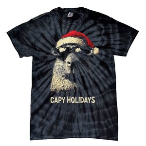 Funny Christmas Capy Holidays Ns Xmas Capybara Tie-Dye T-Shirt