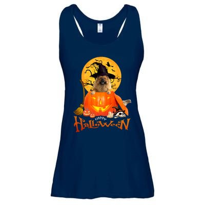 Funny Chow Chow Dog Spooky Halloween Ladies Essential Flowy Tank