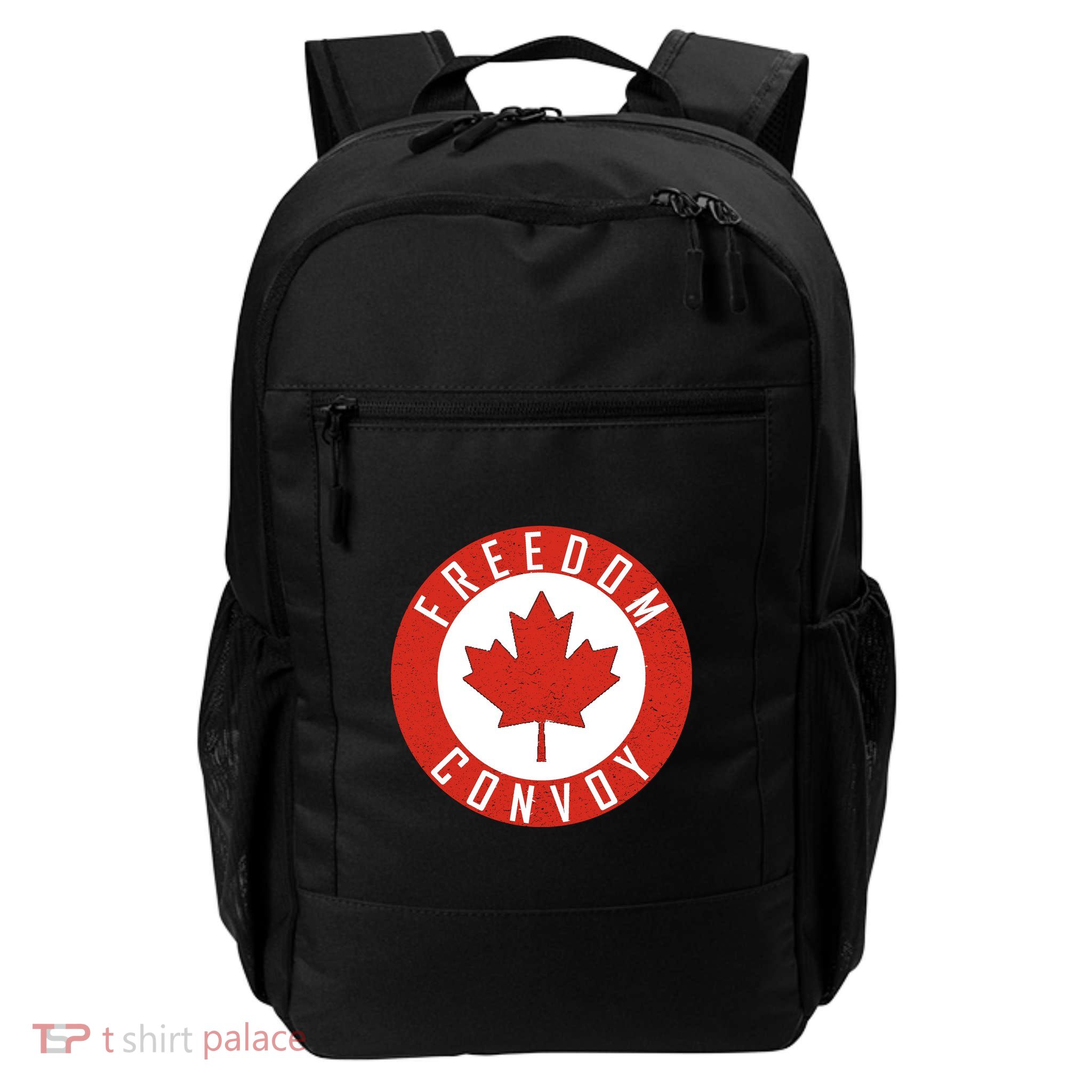 Freedom Convoy Canadian Truckers Canada Leaf Daily Commute Backpack