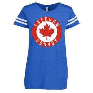 Freedom Convoy Canadian Truckers Canada Leaf Enza Ladies Jersey Football T-Shirt