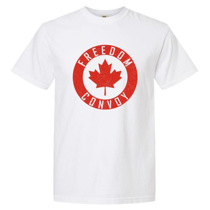 Freedom Convoy Canadian Truckers Canada Leaf Garment-Dyed Heavyweight T-Shirt