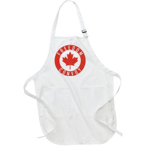 Freedom Convoy Canadian Truckers Canada Leaf Full-Length Apron With Pockets