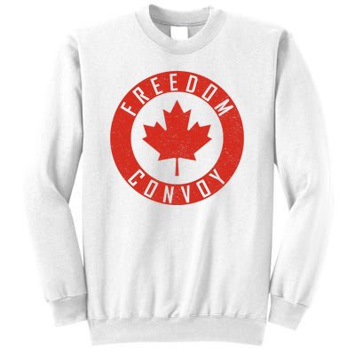 Freedom Convoy Canadian Truckers Canada Leaf Sweatshirt