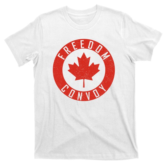 Freedom Convoy Canadian Truckers Canada Leaf T-Shirt