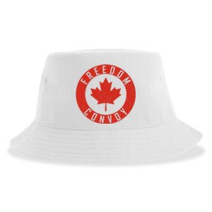 Freedom Convoy Canadian Truckers Canada Leaf Sustainable Bucket Hat