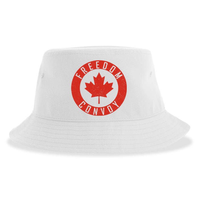 Freedom Convoy Canadian Truckers Canada Leaf Sustainable Bucket Hat