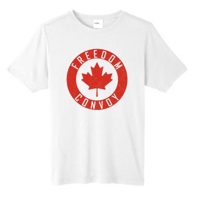 Freedom Convoy Canadian Truckers Canada Leaf Tall Fusion ChromaSoft Performance T-Shirt