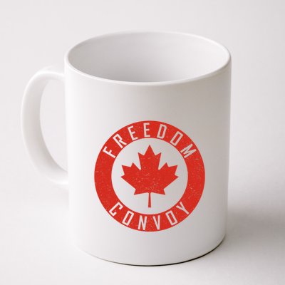Freedom Convoy Canadian Truckers Canada Leaf Mug