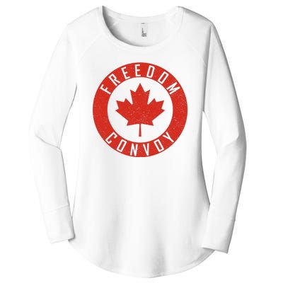 Freedom Convoy Canadian Truckers Canada Leaf Women's Perfect Tri Tunic Long Sleeve Shirt