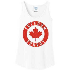 Freedom Convoy Canadian Truckers Canada Leaf Ladies Essential Tank