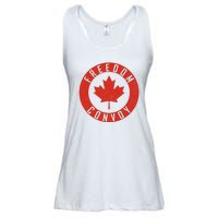 Freedom Convoy Canadian Truckers Canada Leaf Ladies Essential Flowy Tank