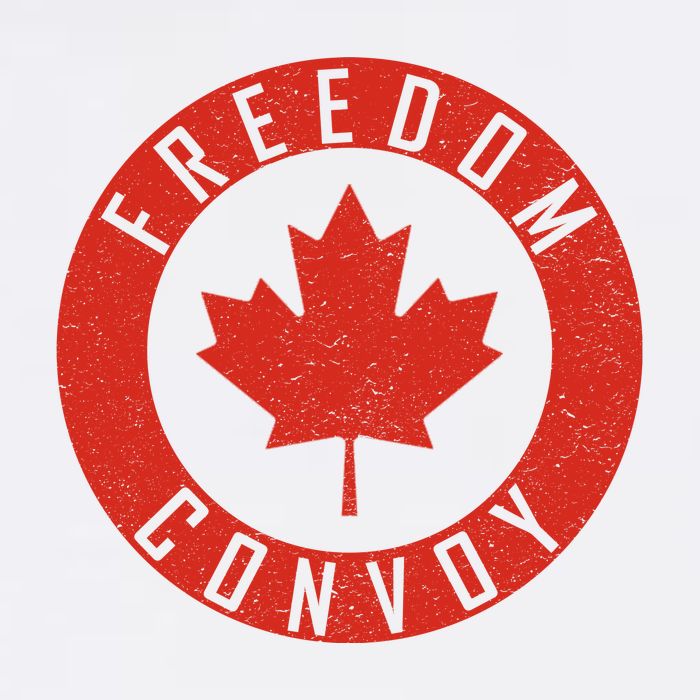 Freedom Convoy Canadian Truckers Canada Leaf Ladies Essential Flowy Tank