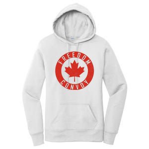 Freedom Convoy Canadian Truckers Canada Leaf Women's Pullover Hoodie