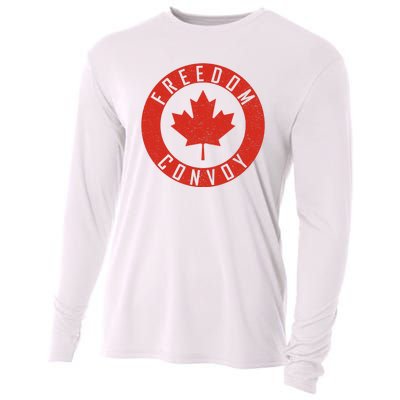 Freedom Convoy Canadian Truckers Canada Leaf Cooling Performance Long Sleeve Crew