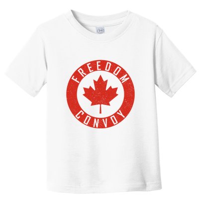 Freedom Convoy Canadian Truckers Canada Leaf Toddler T-Shirt